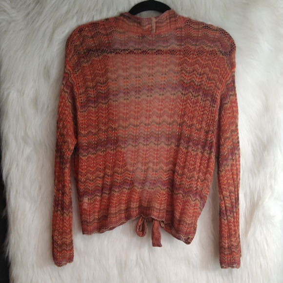 Nick and Zoe Multicolor Fall Color Long Sleeve Cardigan Size PM - Picture 8 of 11